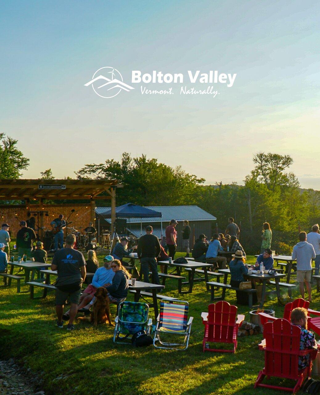 Outdoor summer event at Bolton Mountain